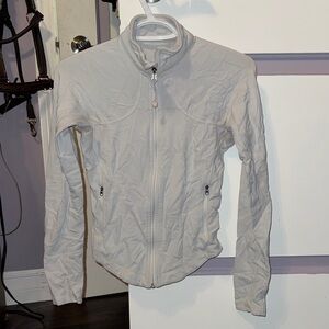 lululemon athletica White Zip-Up Hoodie